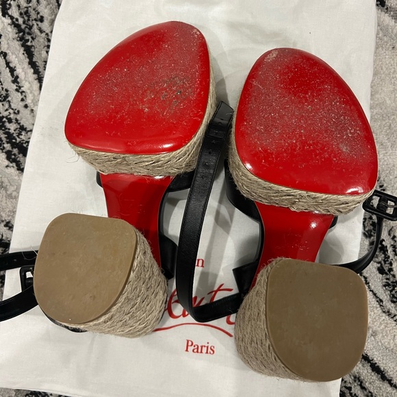 Christian Louboutin espadrille wedge sandals - Picture 3 of 5